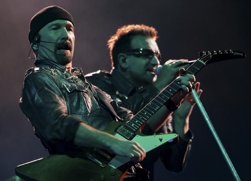 Выступление группы U2 в Сан-Паоло.   REUTERS/Paulo Whitaker©
