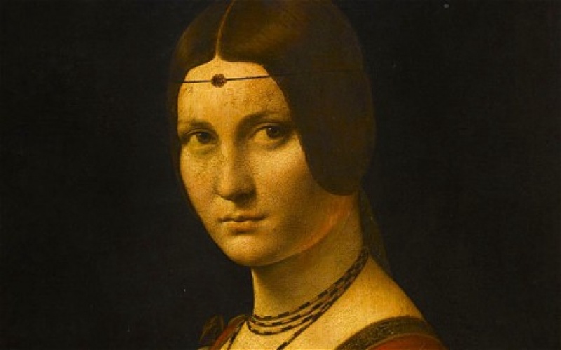 "Прекрасная Ферроньера" (1497 год) Леонардо да Винчи. Фото с сайта telegraph.co.uk
