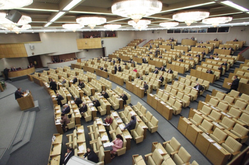 В зале Госдумы. Фото РИА Новости
