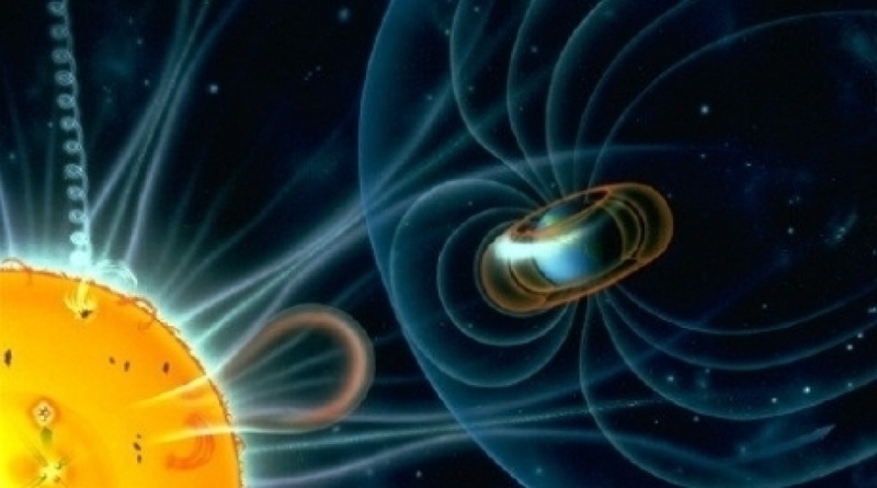 Схематическое изображение магнитной бури. Фото с сайта ©galactic.name