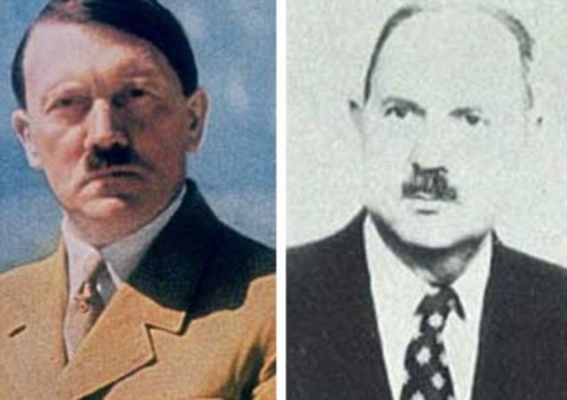 Адольф Гитлер и его предполагаемый сын - Жан-Мари Лоре. Фото с сайта dailymail.co.uk