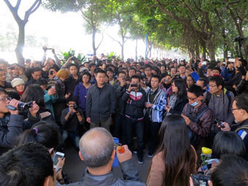 Забастовка китайских журналистов. Фото  Reuters