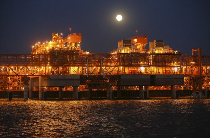Нефтегазовое месторождение Кашаган, остров "D". ©REUTERS