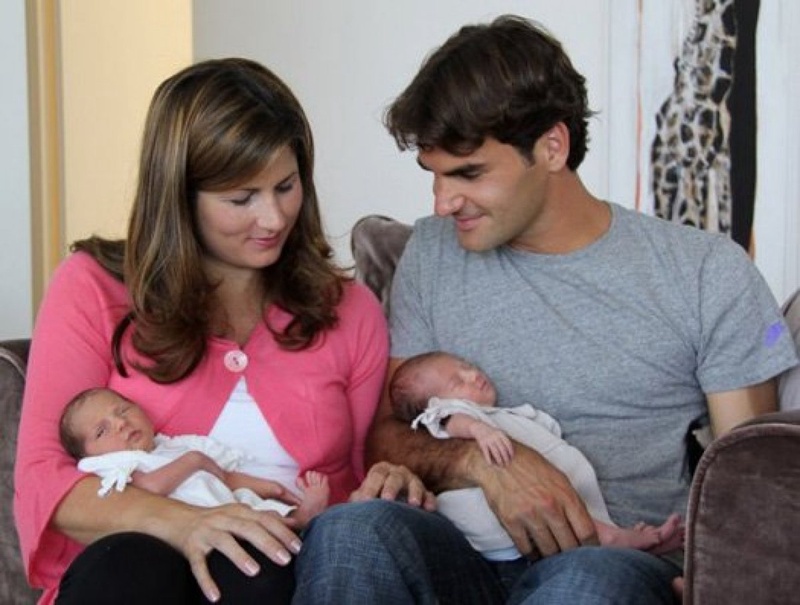 В 2009 году супруга Федерера родила девочек-близнецов. Фото: Facebook 