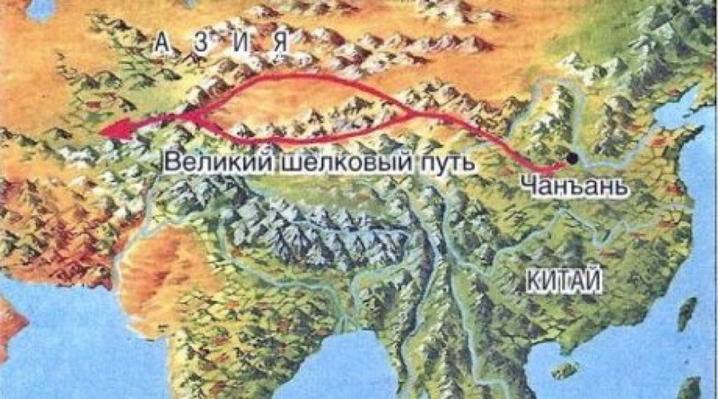 Карта Великого шелкового пути