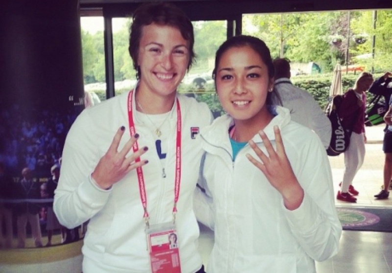 Ярослава Шведова и Зарина Дияс на "Уимблдоне". Фото с Instagram спортсменок.
