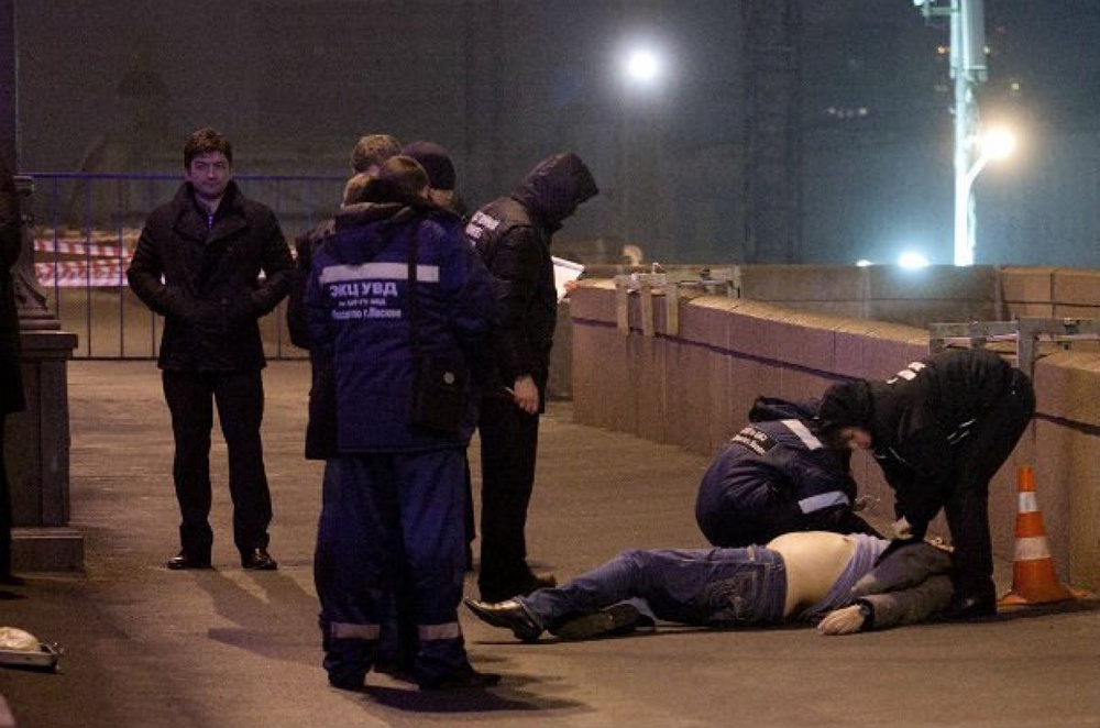 Борис Немцов был застрелен поздно вечером 27 февраля на Москворецком мосту. © РИА Новости