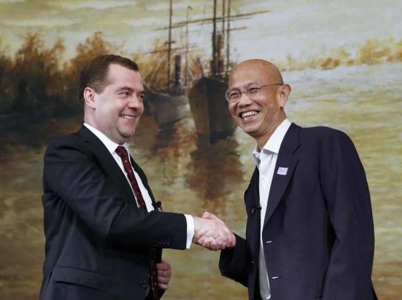 Дмитрий Медведев и Суттхичай Юн в Бангкоке. Фото ©РИА Новости, Дмитрий Астахов