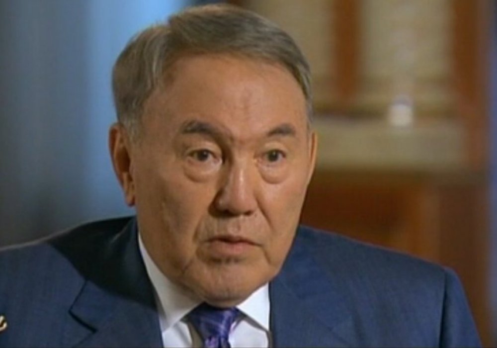 Президент Казахстана Нурсултан Назарбаев. Кадр телеканала КТК.