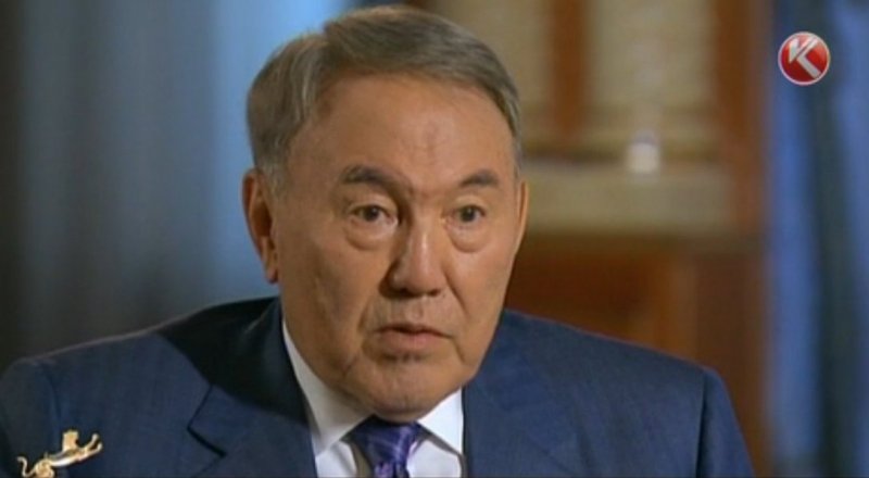 Президент Казахстана Нурсултан Назарбаев. Кадр телеканала КТК.