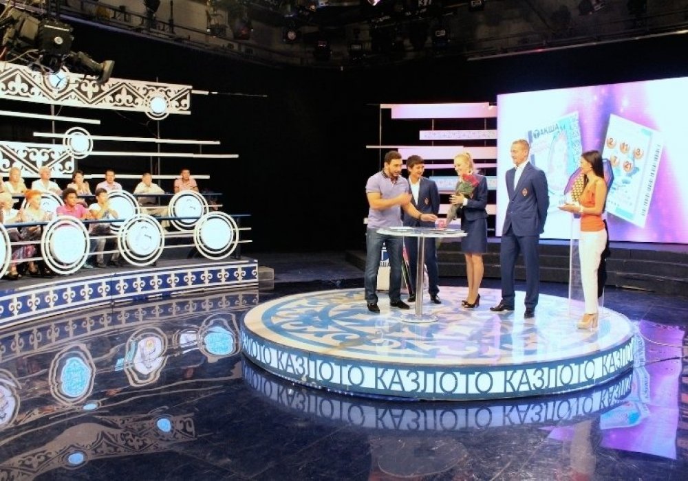Студия программы "Казлото" на "Первом канале Евразия". © Sports.kz