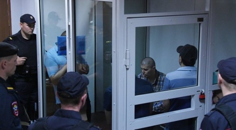 Члены банды GTA, в Мособлсуде во время оглашения приговора.Фото ©РИА Новости