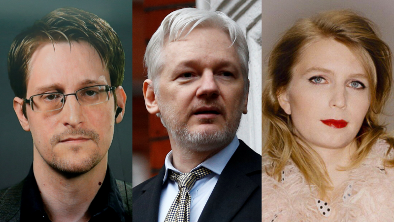 Эдвард Сноуден, Джулиан Ассанж,Челси Мэннинг
Фото ©REUTERS