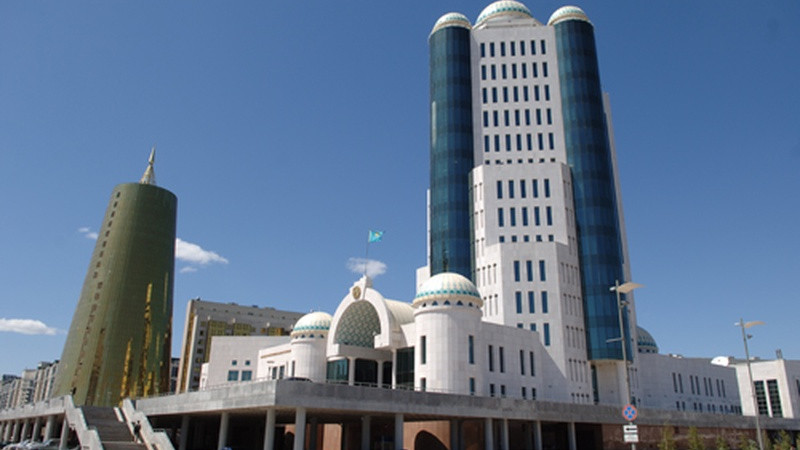 Общий вид здания Сената Парламента Республики Казахстан. Фото с сайта hozu.kz