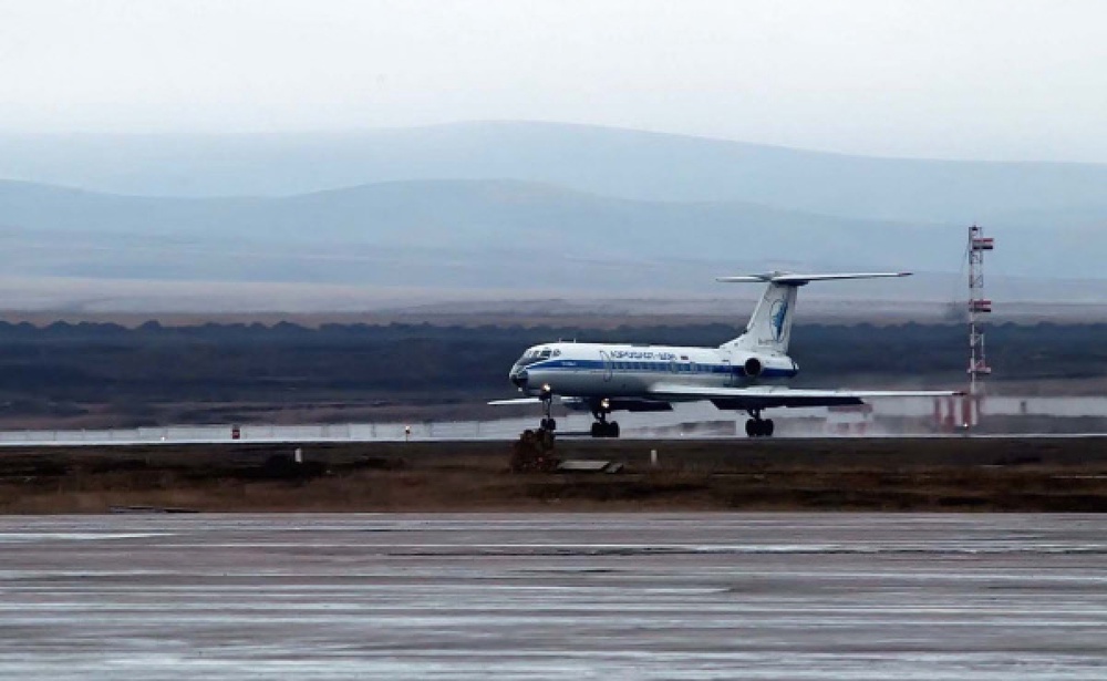 Ту-134 на взлетной полосе. ©РИА НОВОСТИ