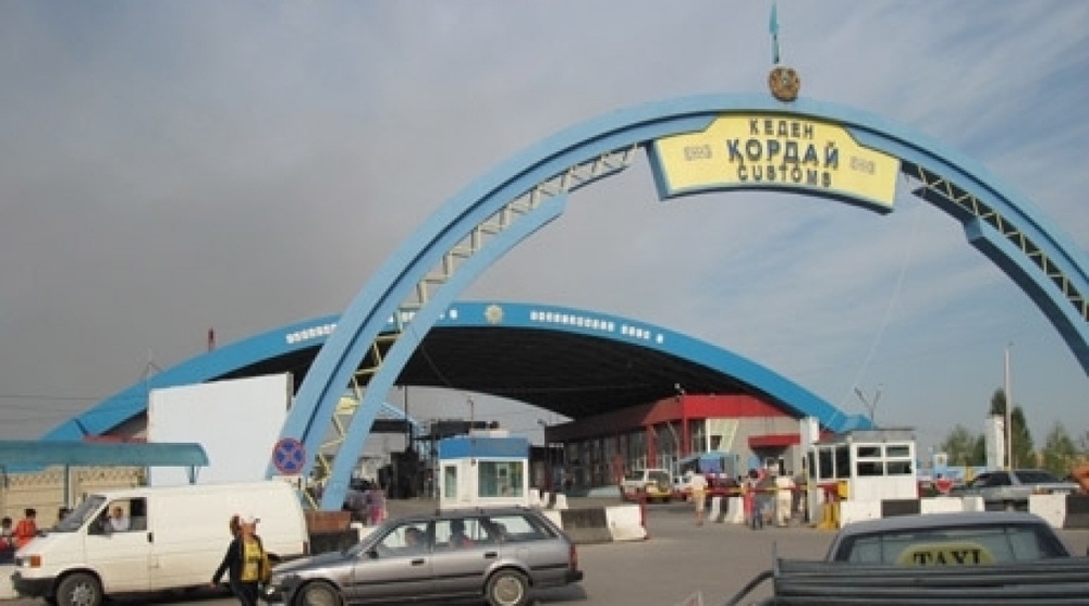 КПП "Кордай" на казахстано-кыргызстанской границе. Фото с сайта vesti.kz