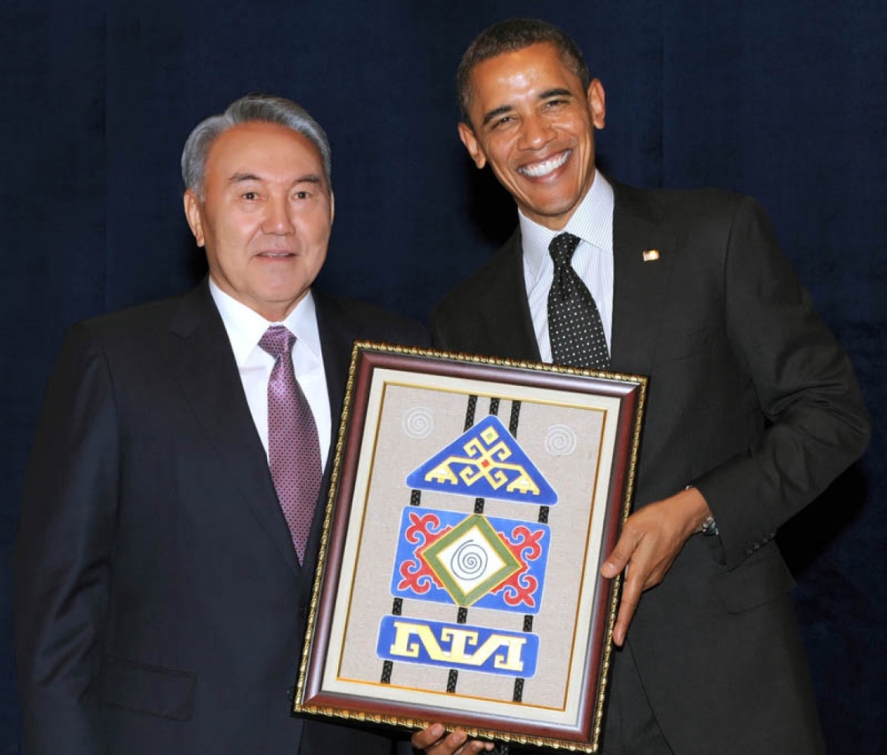 Нурсултан Назарбаев и Барак Обама. Фото пресс-службы президента РК