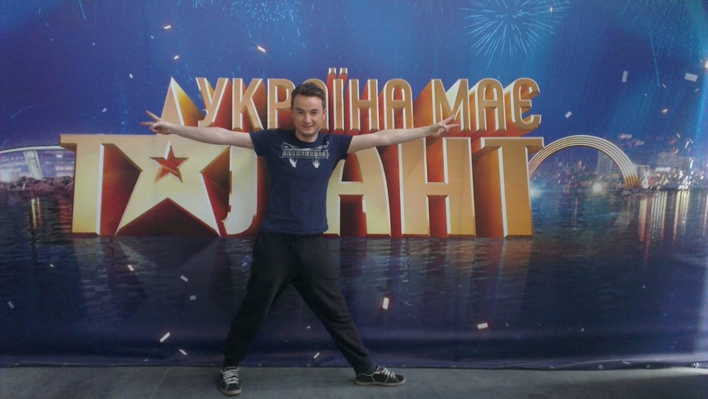Олег Переверзев на шоу "Украина мае талант". Фото из личного архива