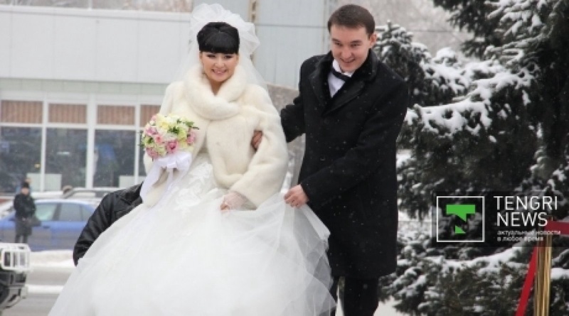 Мадина Садвакасова и ее супруг Олжас Смагулов. Фото Айжан Тугельбаева©
