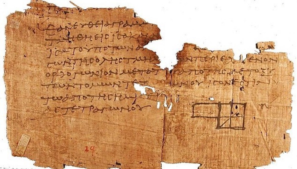 Папирус из Оксиринха. © Egypt Exploration Society