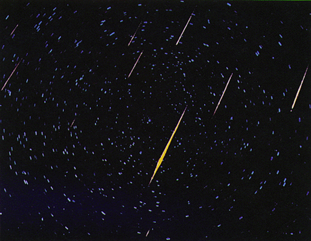 Метеорный поток Леониды. Фото ©Национальное управление США по аэронавтике и исследованию космического пространства