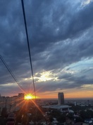 Город Алматы! Город во время заката становятся очень красивым и загадочным.
